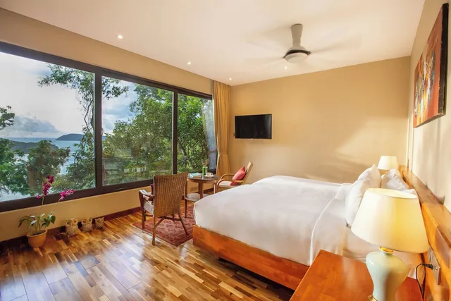 فيلا فاخرة بسريرين منفصلين وسريرين كينج بإطلالة على البحر بغرفتي نوم بمسبح خاص، Ambong Pool Villas 3/5
