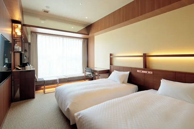 غرفة مفردة بسريرين منفصلين مع دخول الصالة في طابق مرتفع، Candeo Hotel Utsunomiya 1/2