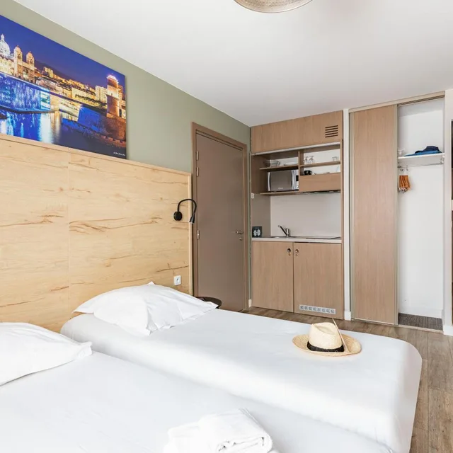 Standard, Double or Twin Bed, Appart City Confort Marseille Centre Prado Velodrome 4/7