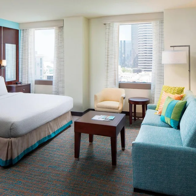 استوديو بسرير كوين مع أريكة، Residence Inn San Diego Downtown Gaslamp Quarter 2/7