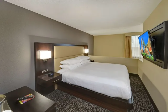 غرفة ركنية بسرير كينج بحوض استحمام لذوي الإعاقة، Hilton Orlando/Altamonte Springs 2/3