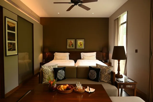 غرفة سوبيريور بسريرين منفصلين بإطلالة على الحديقة، Taj Chia Kutir Resort & Spa 1/1