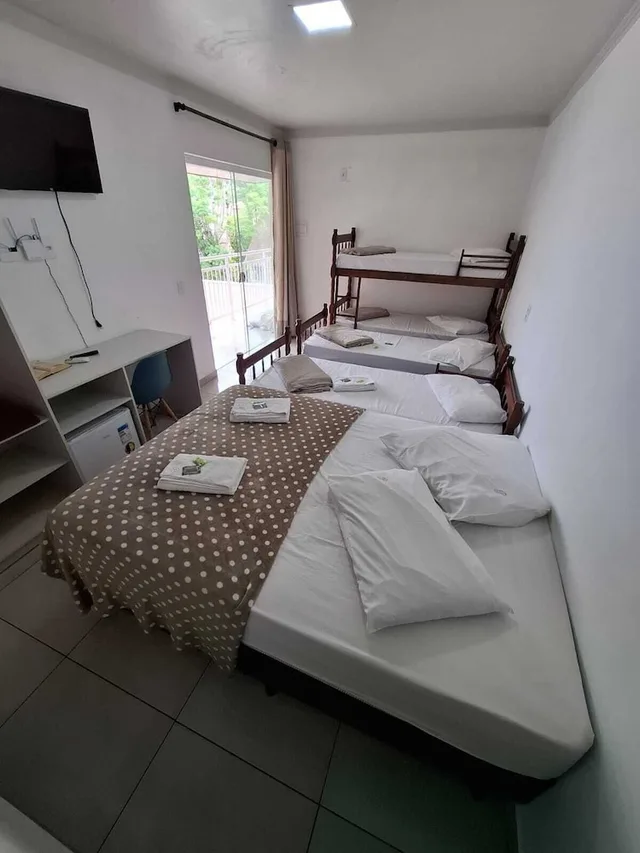 Family, 1 Double and 2 Bunk Beds، Pousada Brisa Parque 6/10