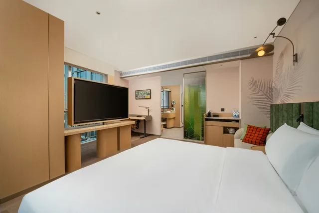 غرفة ديلوكس بسرير كينج، Hilton Garden Inn Beijing Fengtai Xinxiang Building 1/5