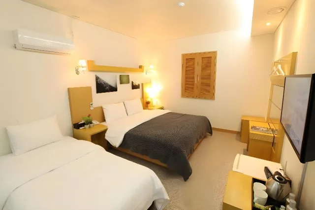 غرفة قياسية بسريرين منفصلين وسرير مزدوج وسرير فردي، Hotel Airstay 1/2