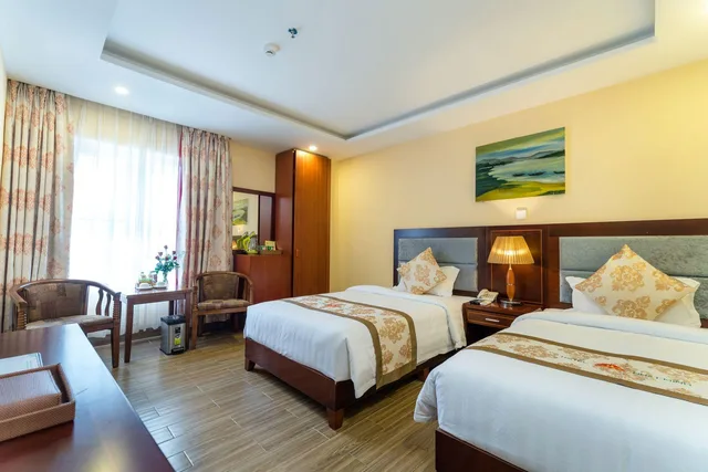 غرفة ديلوكس بسرير مزدوج بإطلالة على المدينة، Nhat Minh Hotel And Apartment 3/4