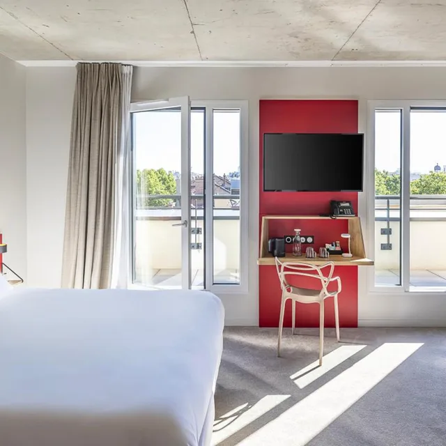 جناح بسرير كينج بإطلالة، Best Western 11BAUER Paris Saint-Ouen 3/9