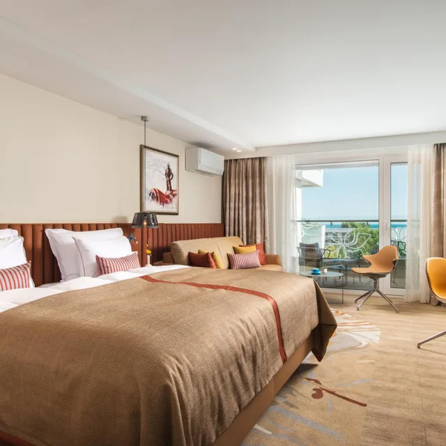 غرفة ديلوكس بسريرين منفصلين بإطلالة على البحر، AMELIA HOTEL 2/5