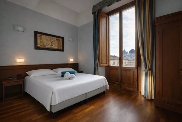 غرفة بسرير مزدوج بإطلالة، Palazzo Vecchio Hotel 2/7