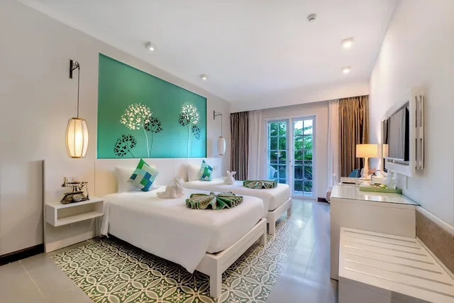 جناح عائلي بسرير كينج وسريرين مزدوجين بإطلالة على النهر بشرفة، Lantana Boutique Hoi An Hotel 8/10