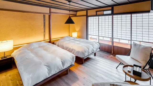 جناح بريميير رباعي يُسمح فيها بالحيوانات الأليفة، EN Takeda Castle Town Hotel 1/1