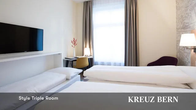 Style, Triple, Single Bed، Kreuz Bern Modern City Hotel 7/10