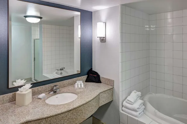 جناح بسرير كينج بحوض جاكوزي، Hilton Garden Inn Savannah Airport 3/3