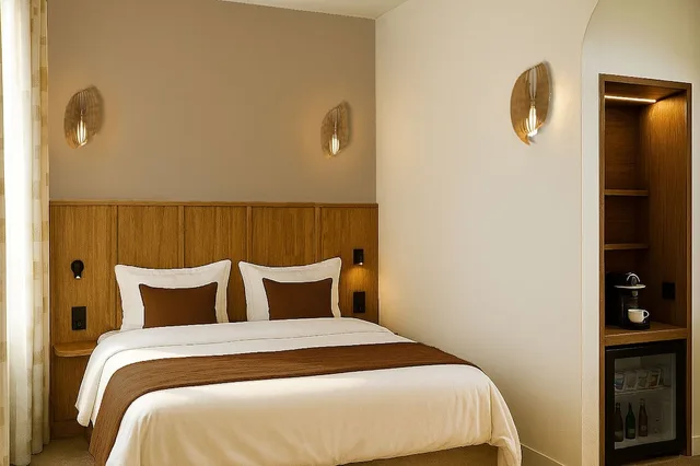 غرفة تقليدية بسرير مزدوج، Hotel de l Horloge 1/9