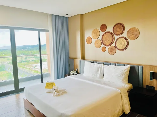 غرفة ديلوكس بسرير مزدوج أو سريرين منفصلين بإطلالة على البحر بشرفة، Sonaga Beach Resort & Villas Phu Quoc 1/10