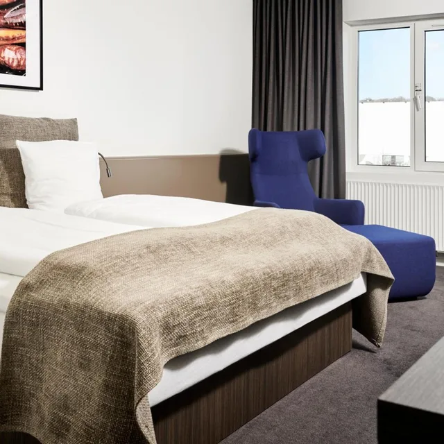 غرفة ديلوكس بسرير مزدوج أو سريرين منفصلين، Vejle Center Hotel 2/4