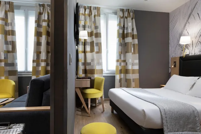 جناح جونيور بسرير كوين مع أريكة، Daumesnil Vincennes Hotel 5/8