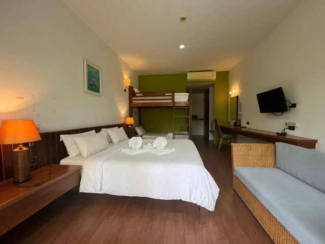 غرفة عائلية بسرير بطابقين وسرير كوين، K.B. Resort Koh Chang 2/2