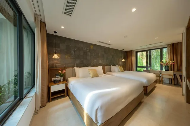 غرفة عائلية بسرير كينج وسرير كوين بإطلالة على المدينة، Ponte Boutique Villa 2/3