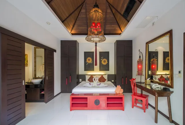 فيلا رئاسية بسريرين منفصلين بـ4 غرف نوم بمسبح خاص، The Bell Pool Villa Resort 1/2