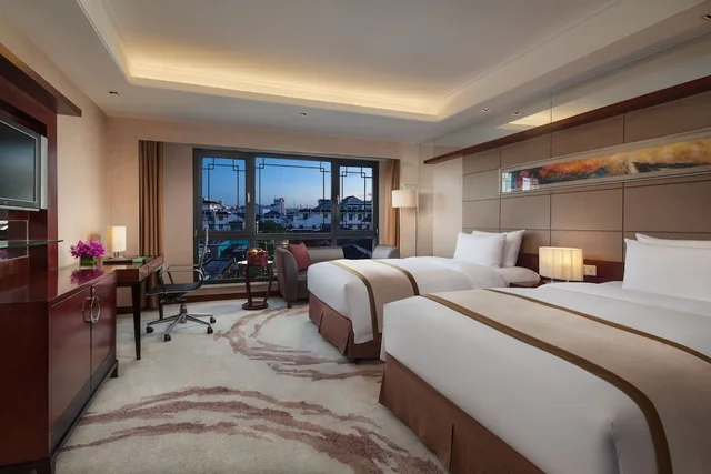 غرفة بريميير بسريرين منفصلين، Wyndham Garden Suzhou 2/3