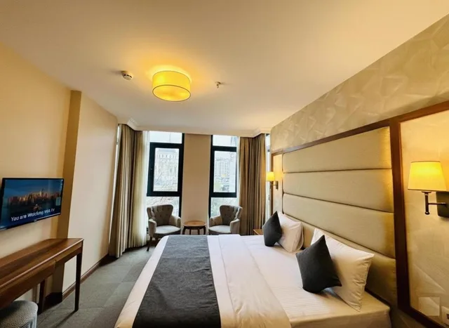 غرفة ديلوكس بسرير كينج بإطلالة على المدينة، Istanbul Midpoint Hotel 2/8