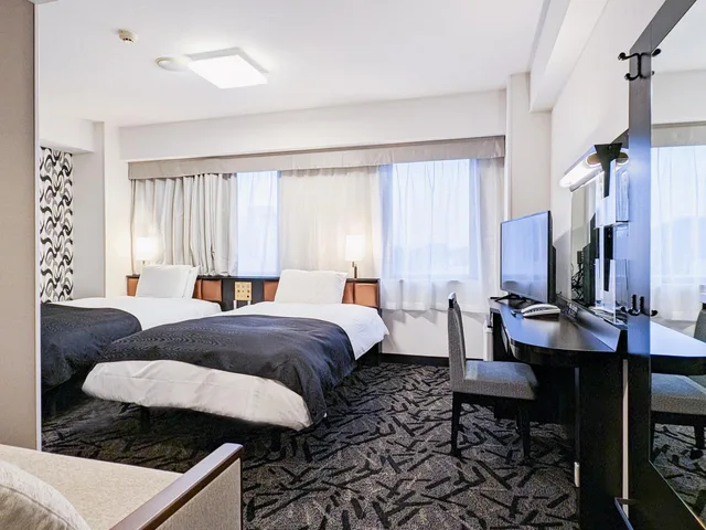Semi Room, Deluxe, 2 Semi Double Beds, Smoking، APA Hotel Akita-Senshukoen 1/1