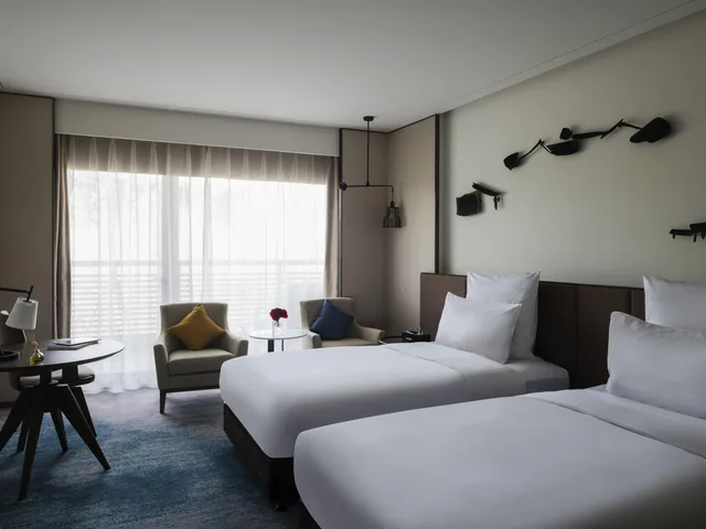 غرفة سوبيريور بسريرين منفصلين بإطلالة على المتنزه، Pullman Zhouzhuang 2/3