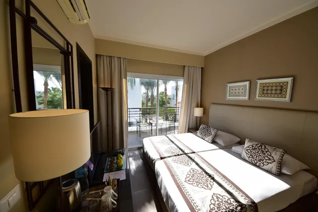 غرفة قياسية بسرير مزدوج بإطلالة على الحديقة، Jaz Fanara Resort and Residence 4/6