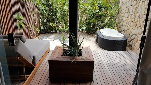 جناح بسرير كينج بإطلالة على الحديقة في الطابق الأرضي، Pedras Do Patacho Hotel Boutique Experience 4/4