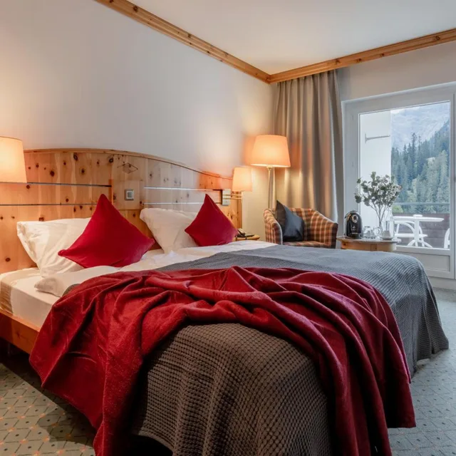 غرفة ديلوكس بسرير مزدوج أو سريرين منفصلين، Robinson Club Arosa 1/9