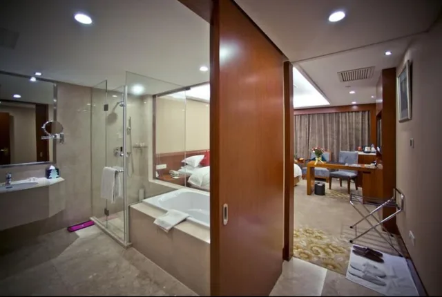 غرفة أساسية بسرير مزدوج، Huafang Jinling International Hotel Zhangjiagang 7/8