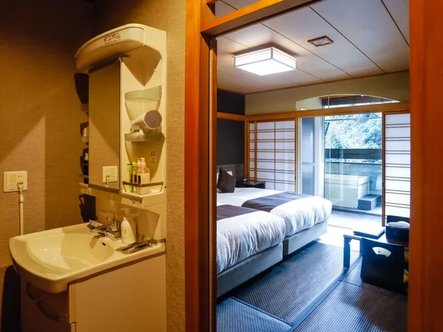Japanese, Modern, Futon Bed, Twin Beds, Outdoor Bath, Terrace، Livemax Resort Okudogo 5/6