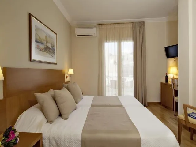غرفة بسريرين منفصلين، Athos Hotel 3/7