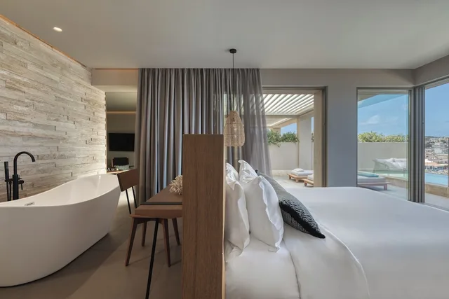 Diamond, Executive, Suite, King Bed, Sea View, Plunge Pool, Hydromassage، Castello Infinity Suites - Adults Only 8/9