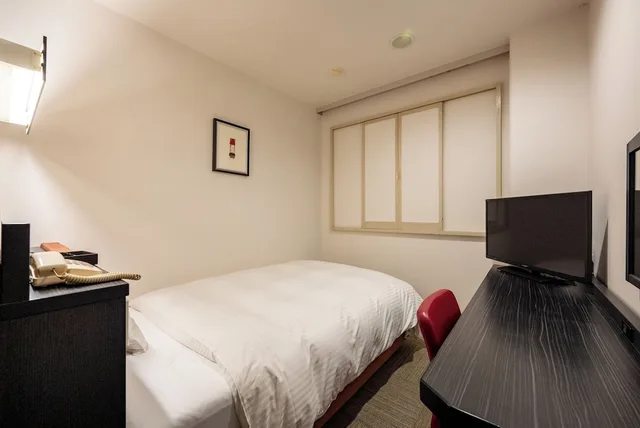 Semi Room, Western, Double Bed, Smoking, Kagoshima Plaza Hotel Tenmonkan 4/5