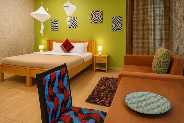 غرفة عائلية بسرير كوين وسرير بطابقين، Yambi Guesthouse 4/6