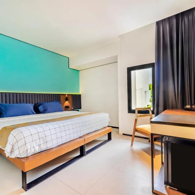 غرفة ديلوكس بسرير مزدوج، JW Naungan Co-Living Hotel & Villas 2/6