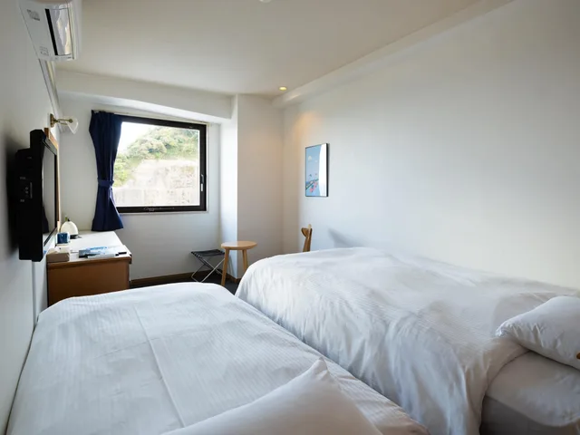 Semi Room, Economy, Twin Beds, 1 Double and 1 Single Bed، Hotel Season Nichinan 1/1