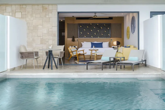 Serenity, Swim Out, Romance, Club, Junior Suite, King Bed, Ocean Front، Haven Riviera Cancun Resort & Spa All Inclusive - Adults Only 2/2