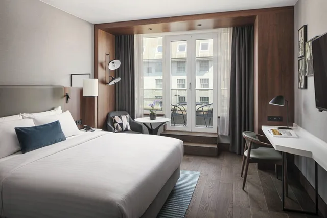 غرفة بسرير كينج، Prague Marriott Hotel 4/7
