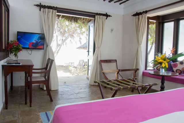 غرفة بإطلالة على البحر مفردة بسرير كوين، Jacaranda Indian Ocean Beach Resort 1/1