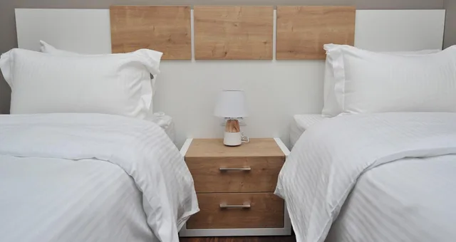 غرفة بسريرين منفصلين، Boho Tiflis Hotel 1/2
