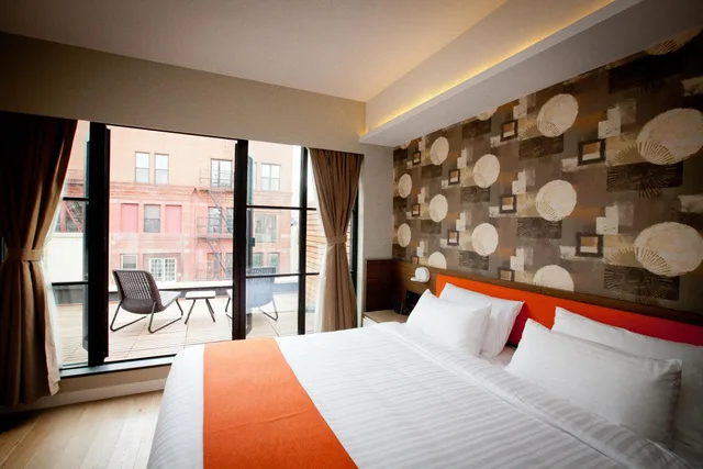 بنتهاوس بسرير كينج بشرفة، NobleDen Hotel 2/10