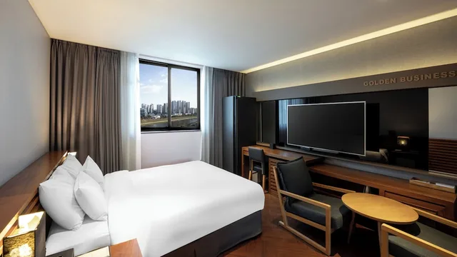 غرفة ديلوكس بسرير مزدوج، Golden Business Hotel 3/10