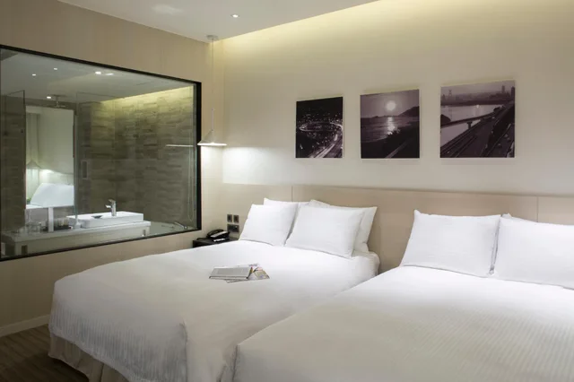 غرفة ديلوكس عائلية بسريرين مزدوجين، New Riverview Suites Taipei 1/1