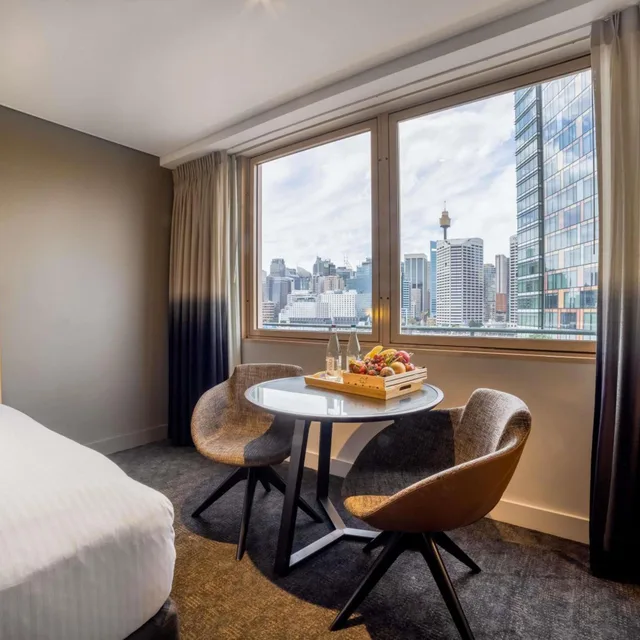 غرفة ديلوكس بسرير كوين بإطلالة على المدينة، Novotel Sydney On Darling Harbour 6/9
