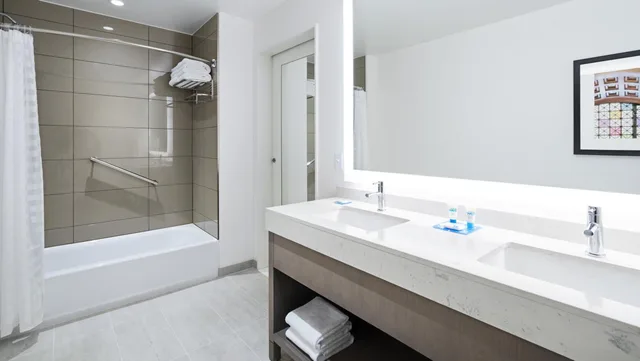 جناح بسرير كينج بغرفة نوم واحدة مع أريكة بحوض استحمام لذوي الإعاقة، HYATT HOUSE WASHINGTON DC / THE WHARF 4/5