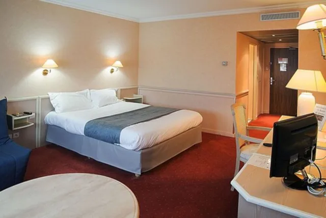 غرفة بسرير مزدوج، Logis Lyon Est Portes de L Ain 3/4