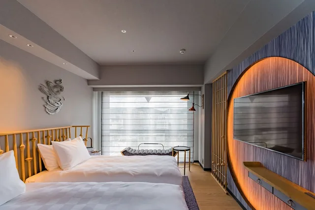 غرفة بريفيليج بسريرين منفصلين بحوض استحمام، Mercure Kyoto Station 1/10